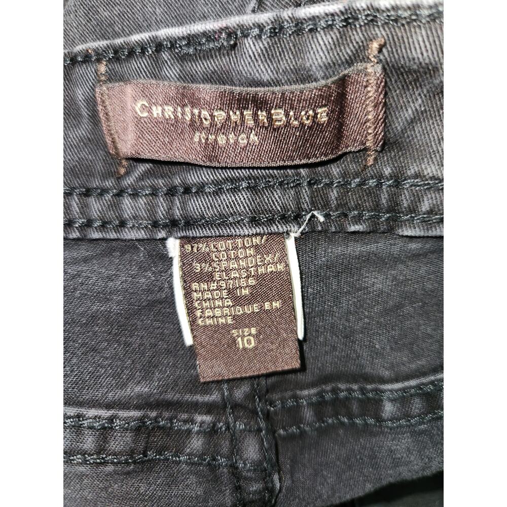 Christopher Blue Black Jeans Straight Leg - Picture 4 of 4